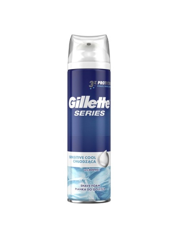 Пяна за бръснене Gillette Series Cool Sensitive, 250 мл