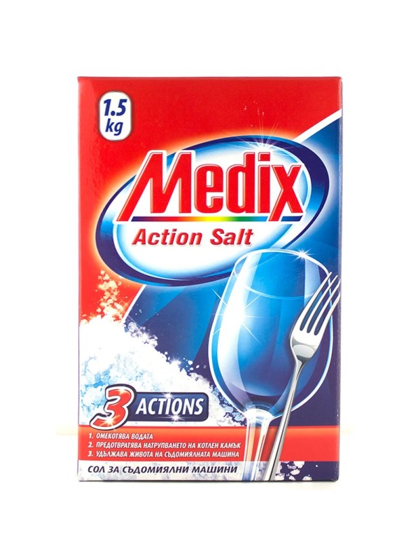 MEDIX ACTION, сол за съдомиялна машина, 1,5 кг