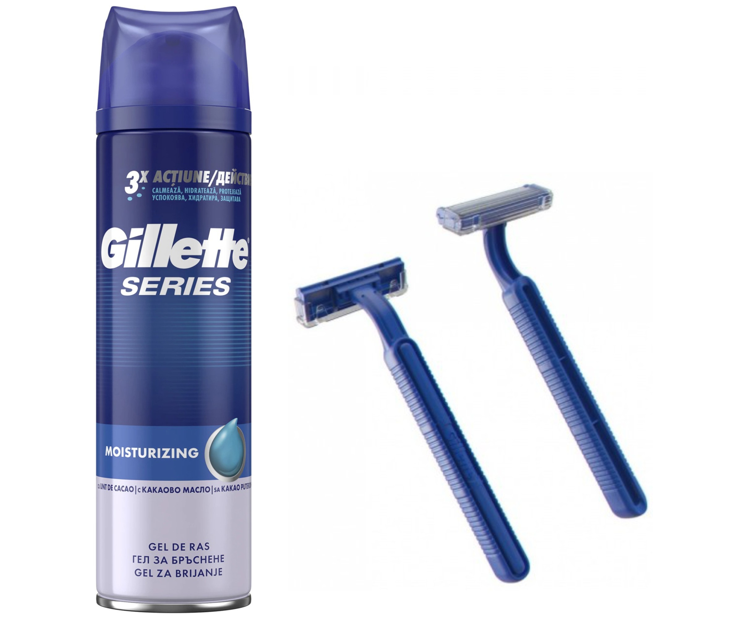 Комплект Gillette Series гел 200 мл. + самобръсначка