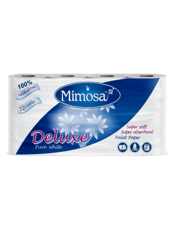 Тоалетна хартия Mimosa COMFORT бяла 3 пл. 32 бр.